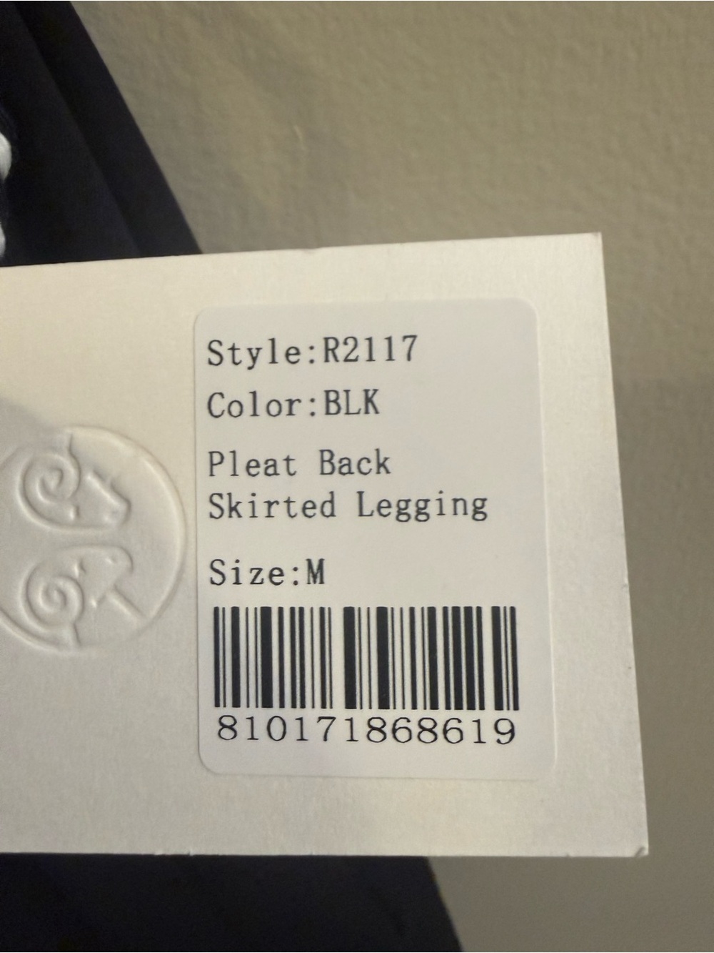 NWT Renwick Women's Black Skirted Leggings - Picture 3 of 5